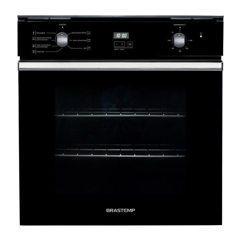 Forno Elétrico de Embutir Brastemp 84L 220V BOC84AE Preto- 220V