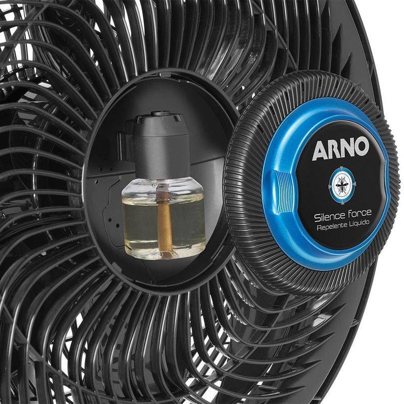 Ventilador Arno Silence Force 40cm Preto e Azul VF55