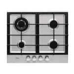 Cooktop Midea 4 Bocas Tripla Chama Inox CYA4B Bivolt