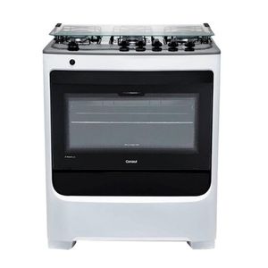 Fogão de Piso Consul 5 Bocas com Acendimento Automático e Botões Removíveis Branco CFS5NAB Bivolt