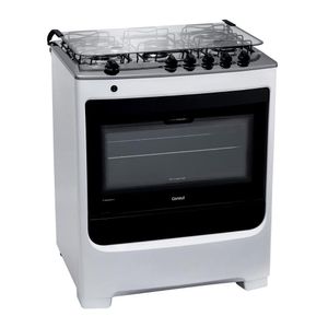 Fogão de Piso Consul 5 Bocas com Acendimento Automático e Botões Removíveis Branco CFS5NAB Bivolt