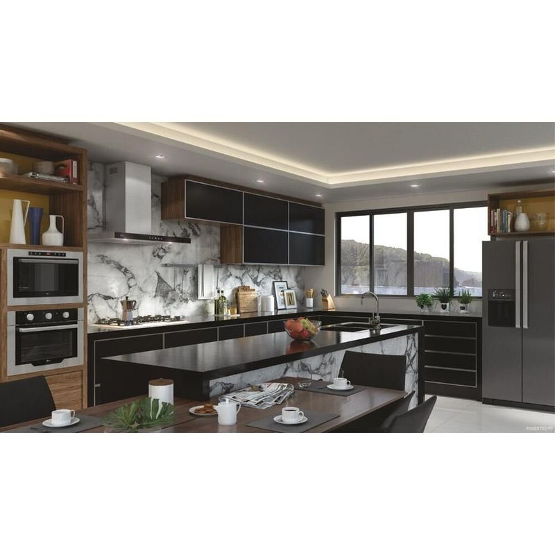 Coifa-Fischer-Infinity-90cm-Touch-Preto