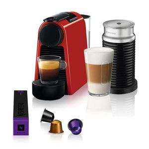 Máquina de Café Nespresso Combo Essenza Mini D30 Vermelho com Aeroccino
