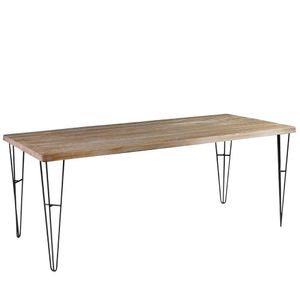 Mesa Sala de Jantar Cozinha Ludiana Live Edge 140cm Grafite Madeira Maciça Driftwood G54 - Gran Belo