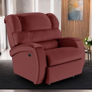 Poltrona do Papai Sala de Cinema Reclinável Kylie Power Elétrica PU Vermelho G23