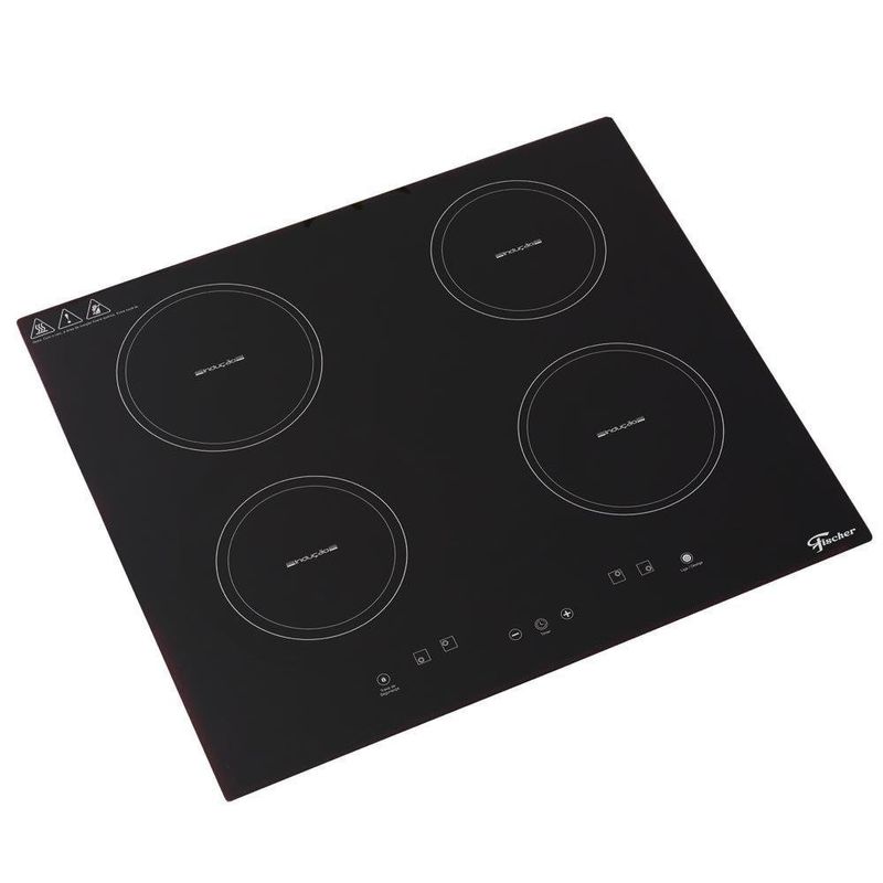 Cooktop de Indução Fischer 4 Bocas Mesa Vitrocerâmica 25943-56251 Preto 220V