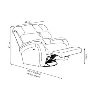 Poltrona do Papai Sala de Cinema Reclinável Kylie Glider Manual Giratória Massagem USB PU Preto Brilho G23