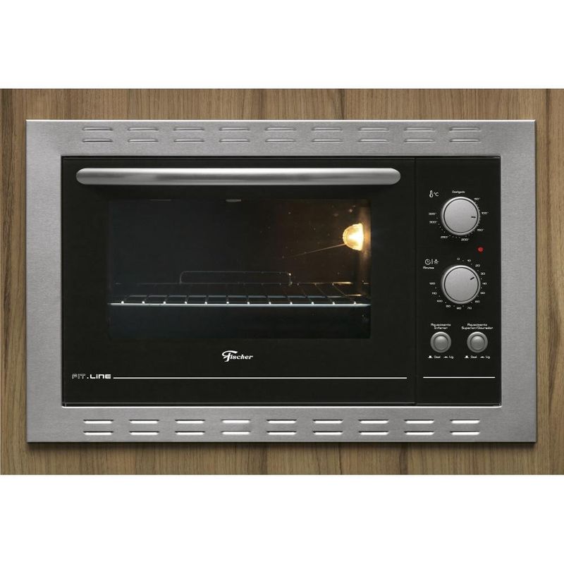 Forno-Eletrico-de-Embutir-Fit-Line-44L-26817-Fischer-Inox---220V