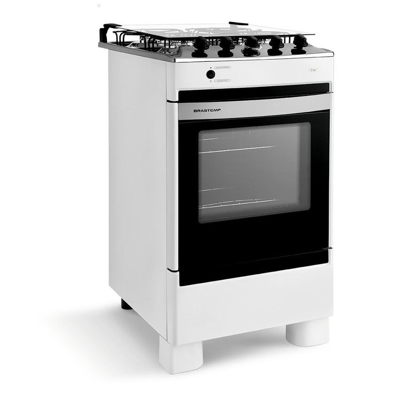 Fogão 4 Bocas Brastemp Branco BFO4NAB Bivolt