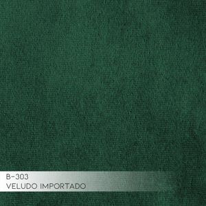 Poltrona Decorativa Kitana Pés Preto Giratório Veludo Verde G15 - Gran Belo