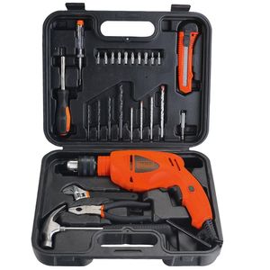 Furadeira de Impacto 1/2 Black & Decker HD500KS 25 Acessórios com Maleta