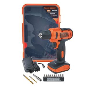 Parafusadeira e Furadeira Black & Decker Íon de Litío com 13 Acessórios e Maleta LD12SP-BR