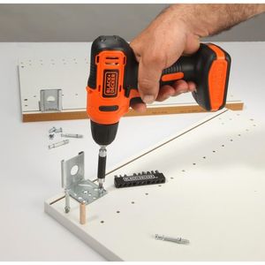 Parafusadeira e Furadeira Black & Decker Íon de Litío com 13 Acessórios e Maleta LD12SP-BR