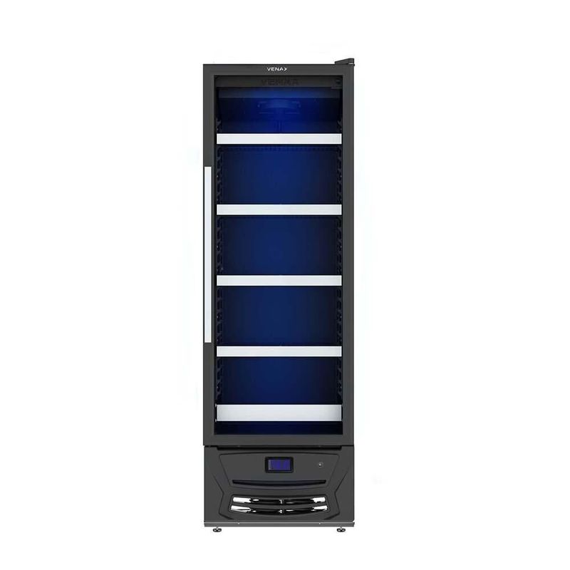 Geladeira/refrigerador 330 Litros 1 Portas Preto Blue Light - Venax - 110v - Expvqbl330