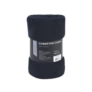 Cobertor Fleece Casal Preto - Regency