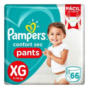 Fralda Pampers Confort Sec Pants XG com 66 Unidades