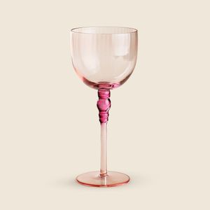 Taça para Vinho Liz Vidro Rosa 384ml - A\CASA