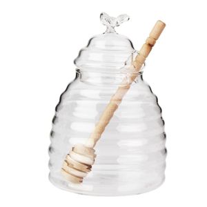 Meleira de Vidro Bee com Colher - A\CASA