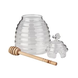 Meleira de Vidro Bee com Colher - A\CASA