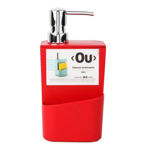 Dispenser para Detergente Vermelho 650ml - Ou