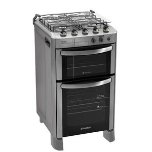 Fogão de Piso Esmaltec Diamante 4 Bocas Forno Duplo