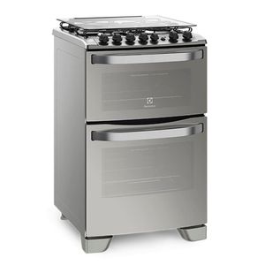 Fogão 4 Bocas de Piso Electrolux com 2 Fornos 56DXQ