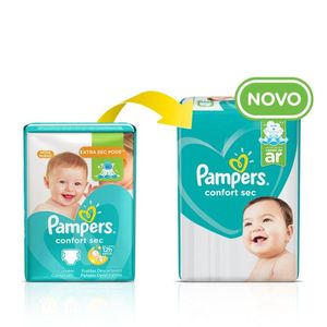 Fralda Descartável Pampers Confort Sec M com 148 Unidades