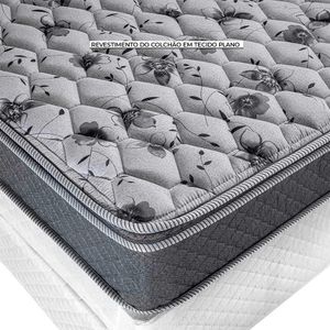 Bicama para Casal com Cama Auxiliar Herval Fort Black, Espuma, 54x138x188 cm