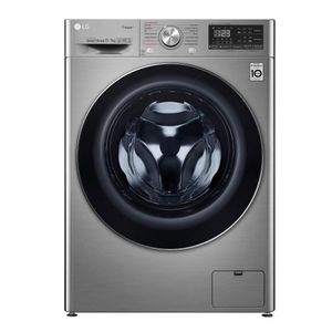Lava e Seca Smart LG 11kg Aço Escovado com Inteligência Artificial AIDD™ VC4-CV5011TS4A
