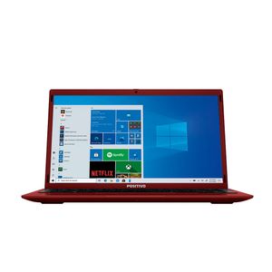 Notebook Positivo Motion C41TE Intel® Celeron® Dual-Core™ Windows 10 Home 4GB RAM 1TB HD 14" - Vermelho