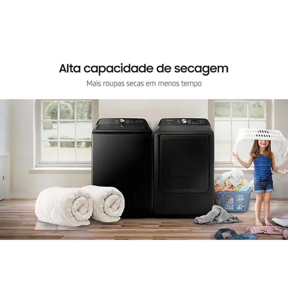 Secadora de Roupa Samsung a Gás Sensor Dry 20kg Preta