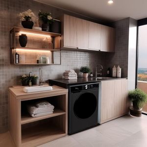 Lava e Seca Midea Master Clean Smart 11Kg Titanium MFM01D110WB/TKBR 220V
