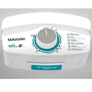 Tanquinho Suggar Neo Turbilhão 8Kg Branco 127V LE8001BR