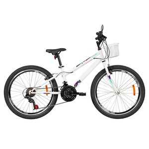 Bicicleta Caloi Ceci Branco 21 Velocidades Aro 24