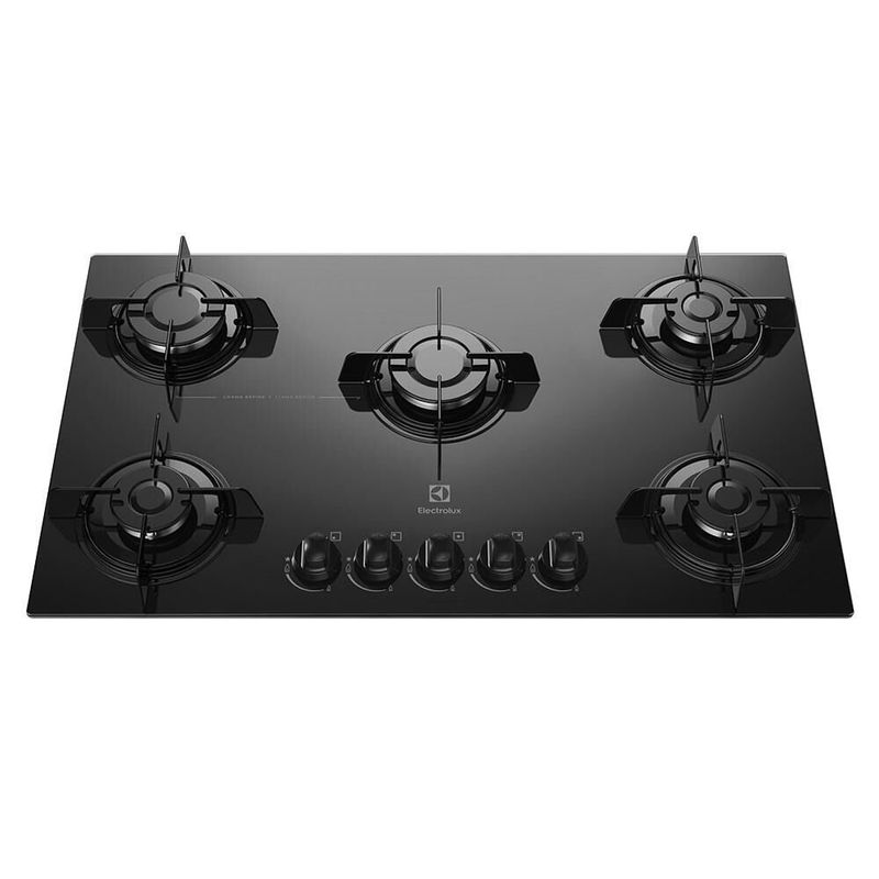 Cooktop Electrolux 5 Bocas Vidro Preto KE5GP Bivolt