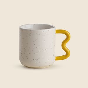 Caneca Artsy Porcelana Amarelo 350ml - EASY LIFE