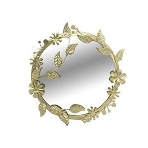 Espelho Metal Dourado 22cm - A\CASA
