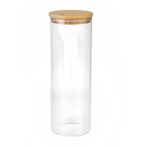 Pote com Tampa de Bambu 1,95L - A\CASA