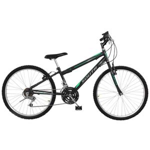 Bicicleta South Bike Hunter 18 Velocidades Aro 24 Preta