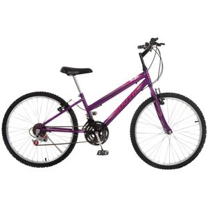 Bicicleta South Bike Love Girl Feminina 18 Velocidades Aro 26 Violeta