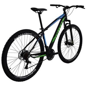 Bicicleta South Bike Alumínio 21 Velocidades Aro 29 Câmbio Shimano Preto, Azul e Verde Q19