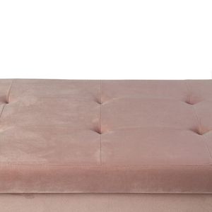 Banco Organizador Microfibra Veludo Rosa G - A\CASA