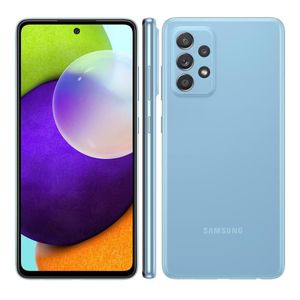 Smartphone Samsung Galaxy A52 128GB Azul 6GB RAM Câmera Quádrupla 64MP Tela Infinita 6.5" SM-A525