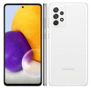 Smartphone SAMSUNG Galaxy A72 128GB Branco Câmera Quádrupla 64MP + Selfie 32MP 6GB RAM Tela 6.7" SM-A725