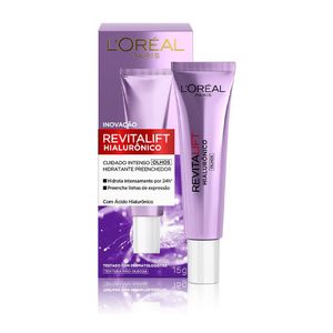 Creme L'oréal Revitalift Hialurônico Cuidado Intenso para Olhos 15ml