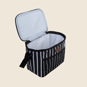 Bolsa Térmica Listrada Preto 5L - A\CASA