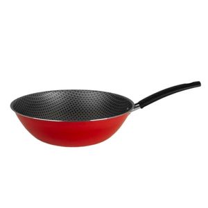 Panela Wok Multiflon com Cabo Vermelha 28cm