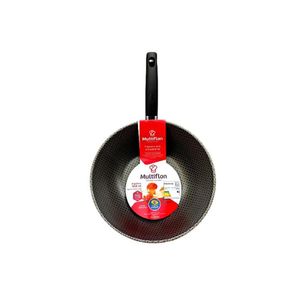 Panela Wok Multiflon com Cabo Vermelha 28cm