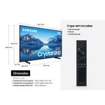 TV 50" Crystal 4K Painel Dynamic Crystal Color Design UN50AU8000