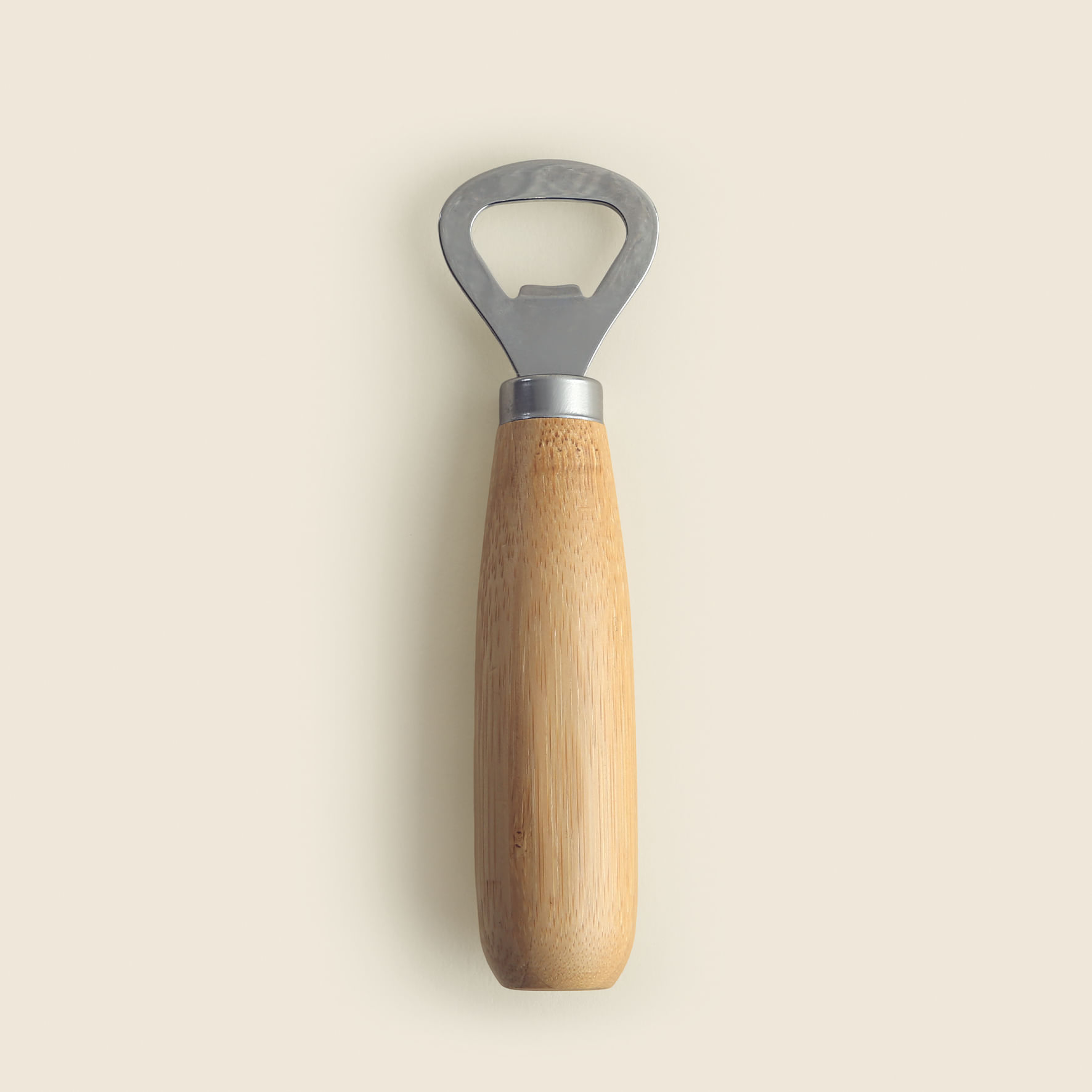 Abridor de Garrafa Nonno Bambu e Inox 15cm - ACASA